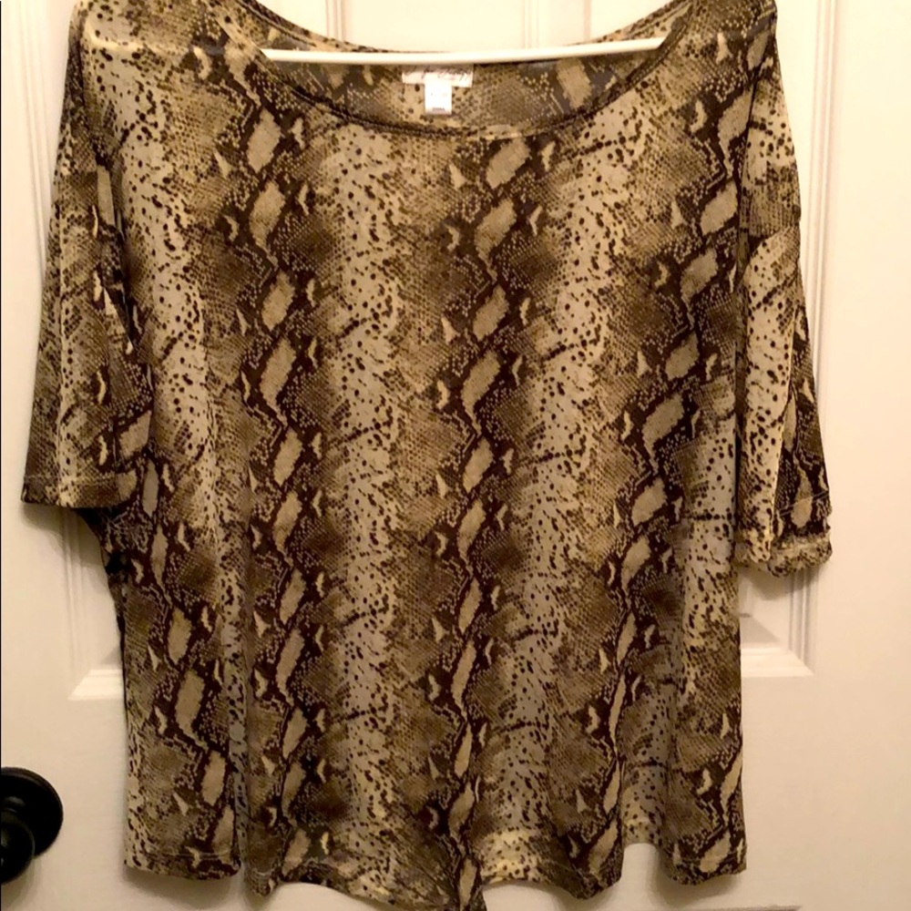 J for Justify Snake Skin Top